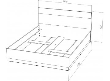 Двуспальная кровать Мичиган