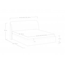 Двуспальная кровать Nicole