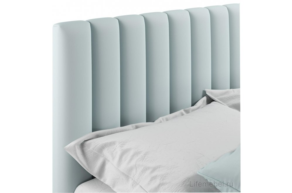 Двуспальная кровать Olivia 180х200 с ПМ велюр мята пастель