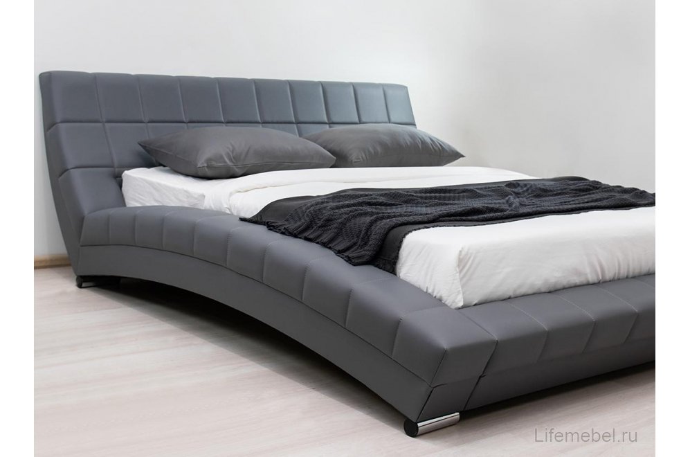 Двуспальная кровать Оливия 160х200 Н Марика 485 серый