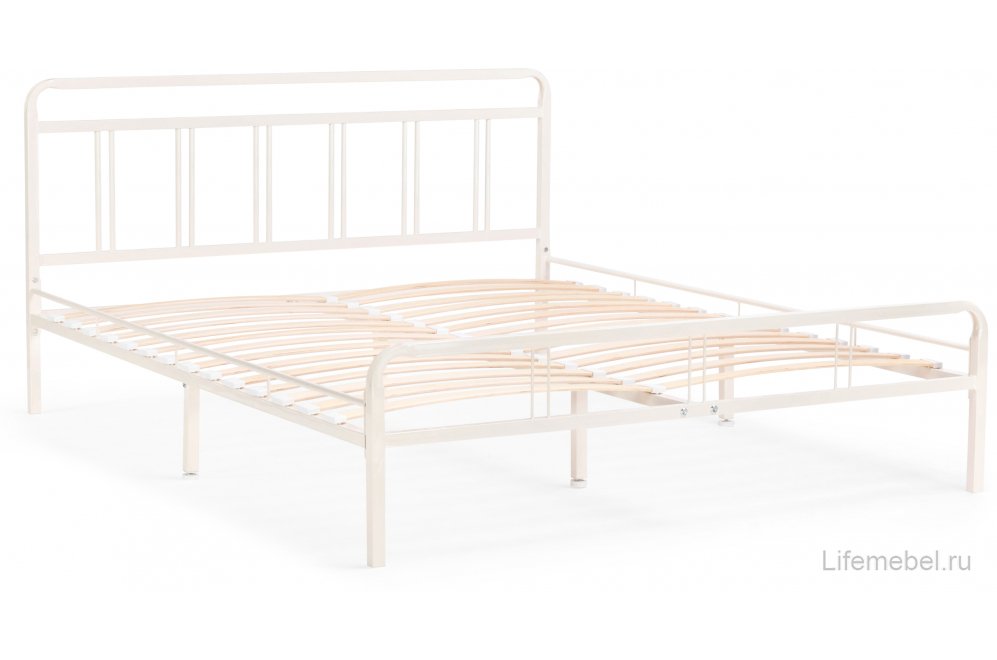 Двуспальная кровать Рейк 160х200 белая