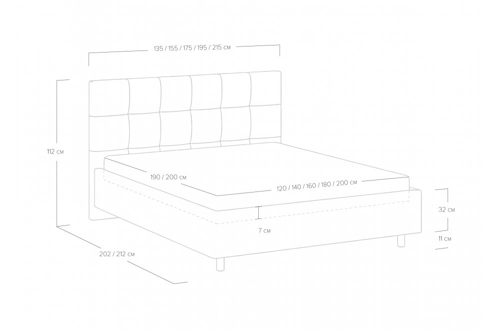 Двуспальная кровать Richmond 180x200 с основанием замша бежевый
