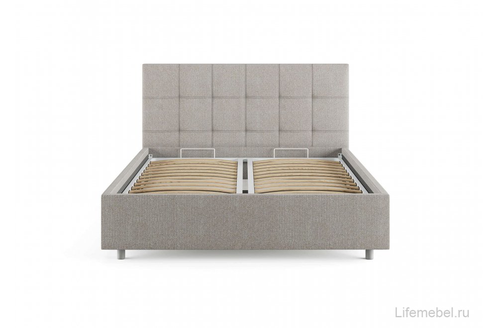 Двуспальная кровать Richmond 180x200 с основанием замша бежевый