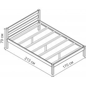 Двуспальная кровать Рино