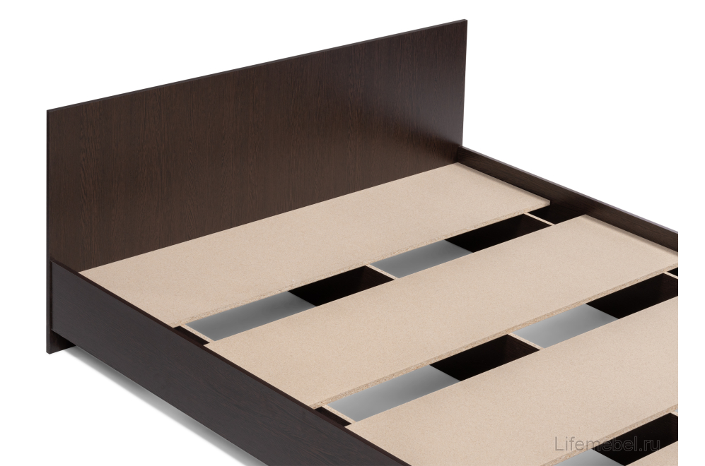 Двуспальная кровать Адайн 160х200 венге / венге
