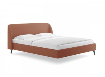 Двуспальная кровать Rosa терракотовый тедди