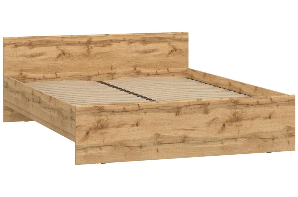 Двуспальная кровать Рунтроп 160х200 ламели дуб вотан