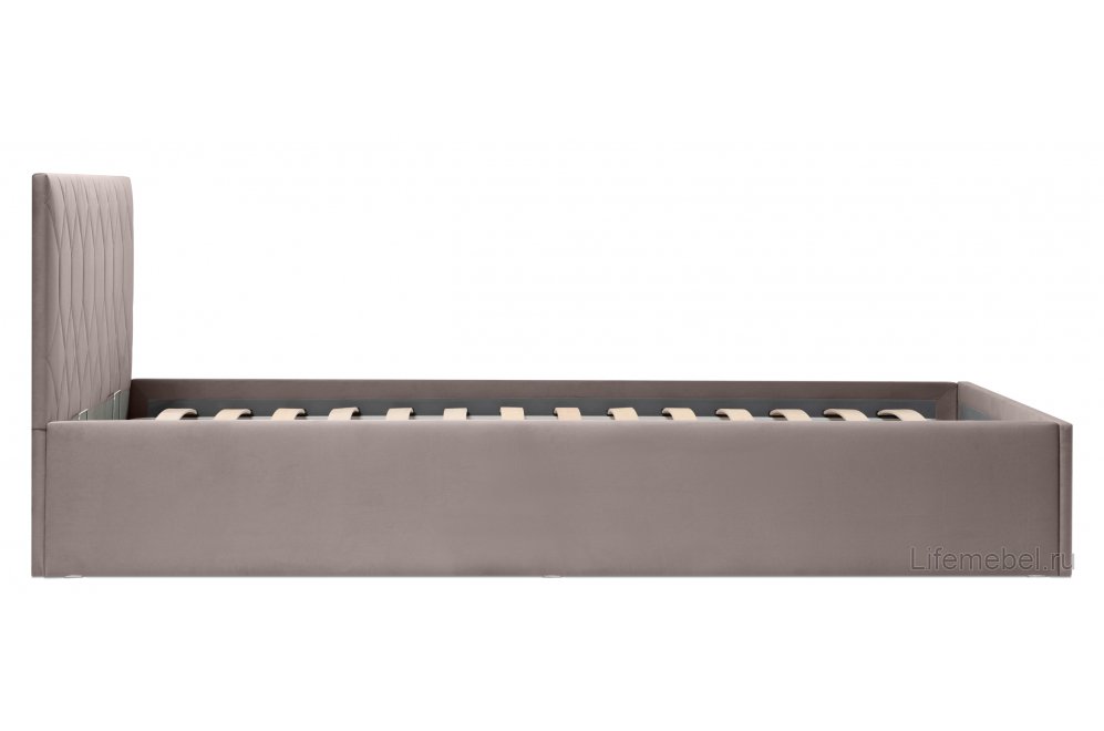 Двуспальная кровать Сагира 160х200 с ПМ велюр velutto 08