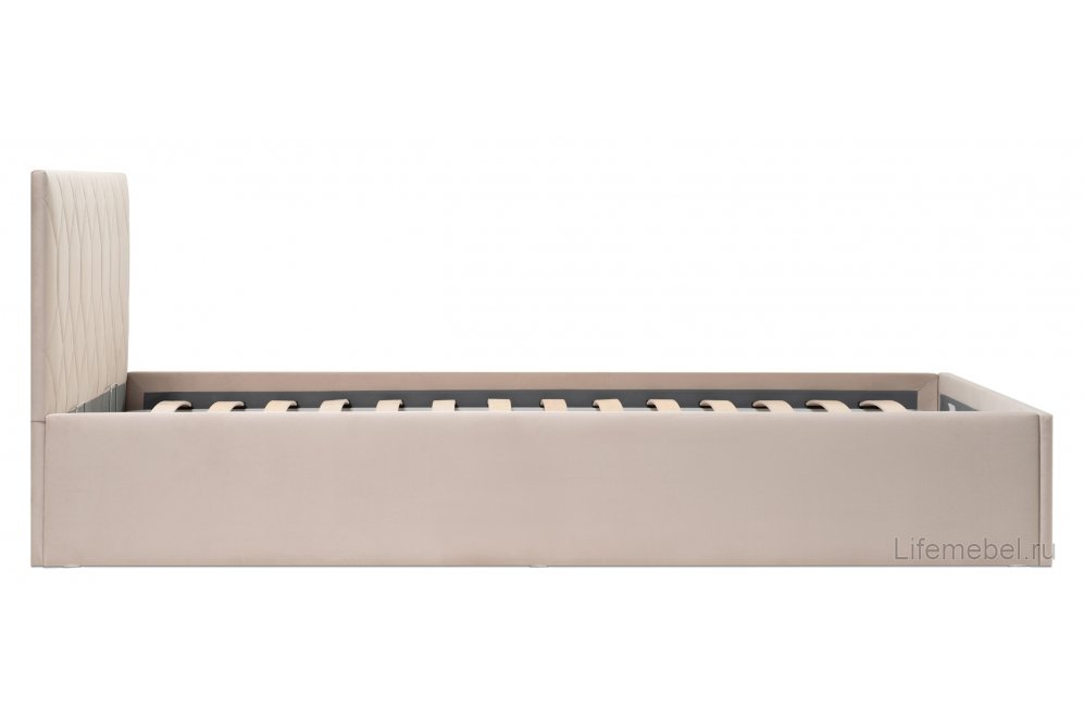 Двуспальная кровать Сагира 160х200 с ПМ велюр velutto 18