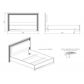 Двуспальная кровать Сиенна