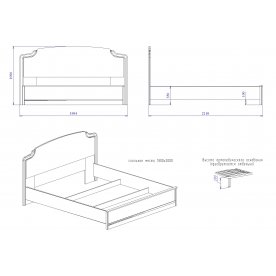 Двуспальная кровать Сиенна