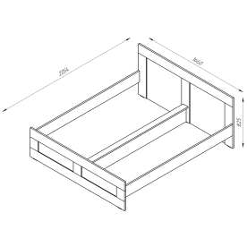 Двуспальная кровать Сириус