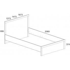 Двуспальная кровать Somma