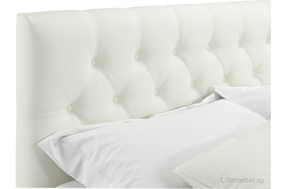 Двуспальная кровать Verona 160х200 с ПМ бежевый велюр