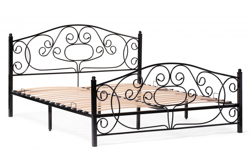 Двуспальная кровать Викси 180х200 черная