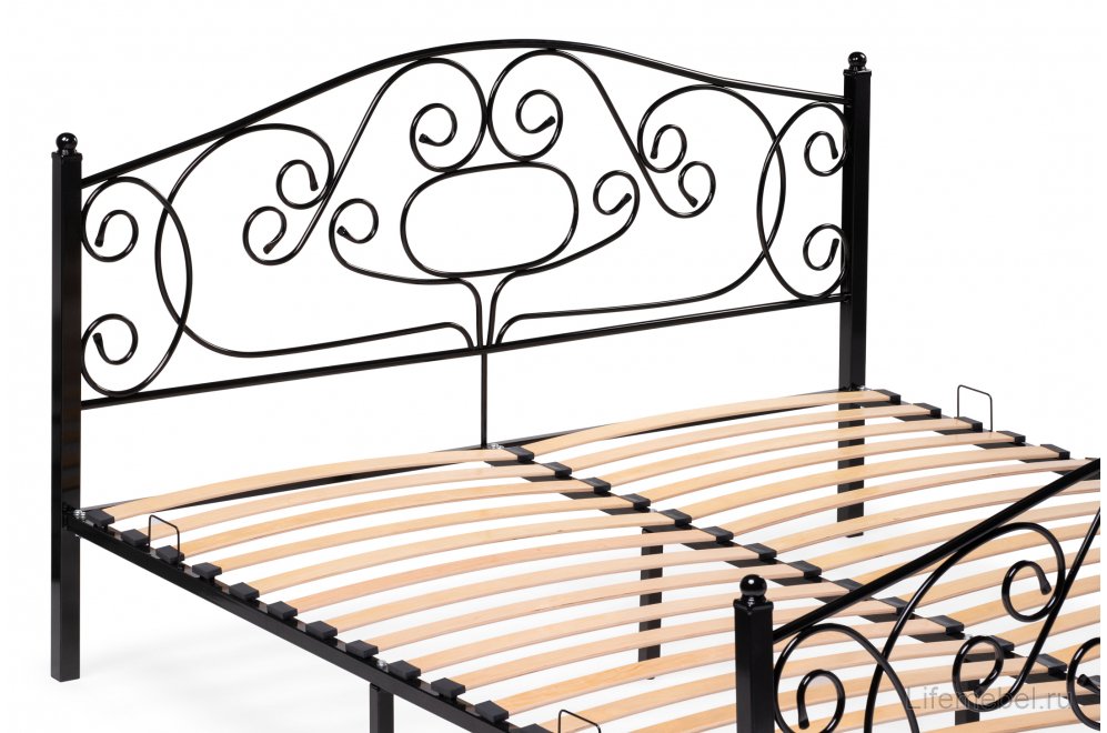 Двуспальная кровать Викси 180х200 черная