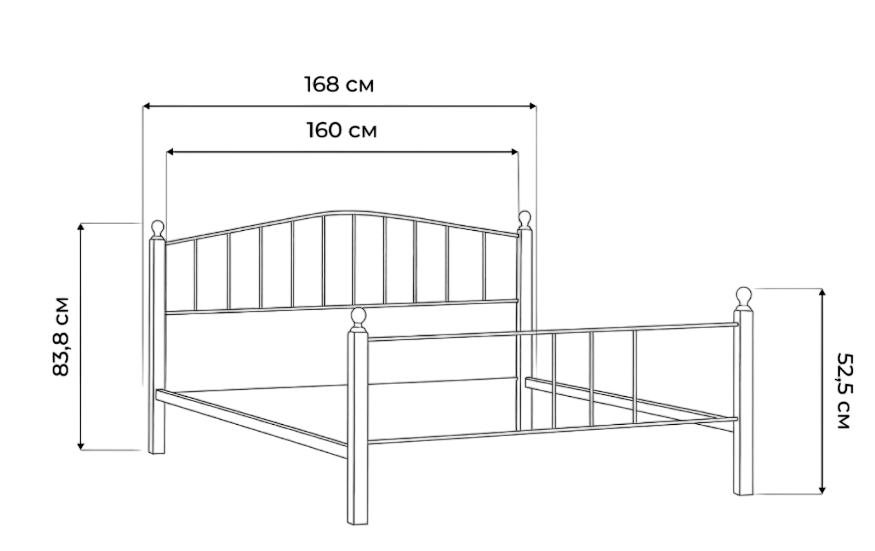 Кровать АТ-915 160х200 queen bed
