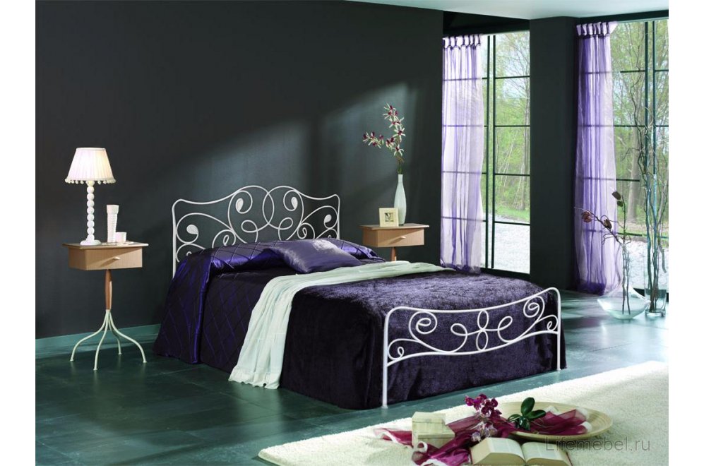 Кровать Olga 531 160x200 кремовая