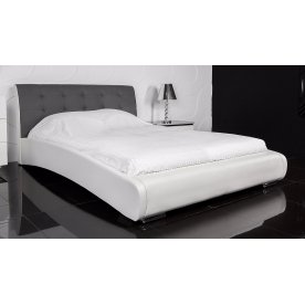 Кровать Zarina 160х200 серо-белая