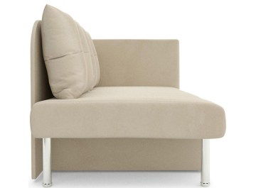 Детская кровать Алиса 80х205 бежевый бархат star velvet 6 light beige