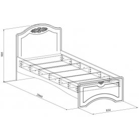 Односпальная кровать Ассоль АС-26
