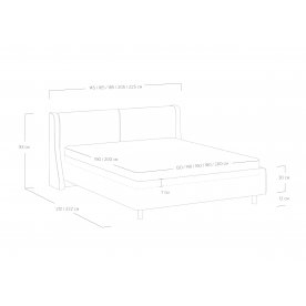 Односпальная кровать Barcelona
