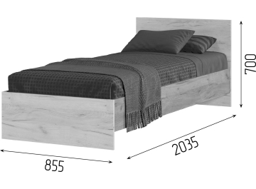 Односпальная кровать Бренди КР 554