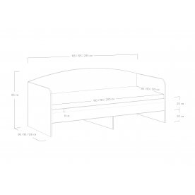 Односпальная кровать Crystal