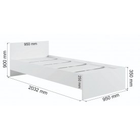 Односпальная кровать Мадера М900