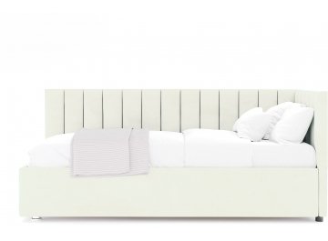 Детская кровать Меллиса 90x200 с ПМ угловая правая белый Velutto 1