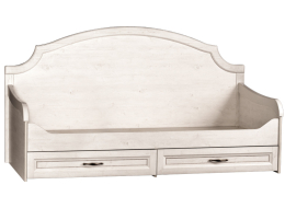 Односпальная кровать Прованс №415 90х200 с ящиками сосна белая
