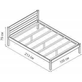 Односпальная кровать Рино