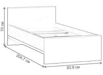 Односпальная кровать Рунтроп