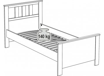 Односпальная кровать Сага