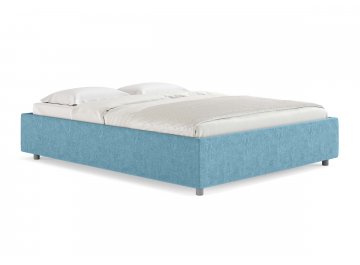 Односпальная кровать Scandinavia голубой рогожка