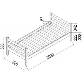 Односпальная кровать Соня