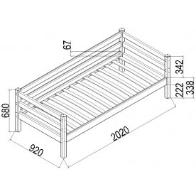 Односпальная кровать Соня