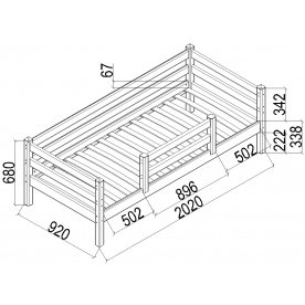 Односпальная кровать Соня