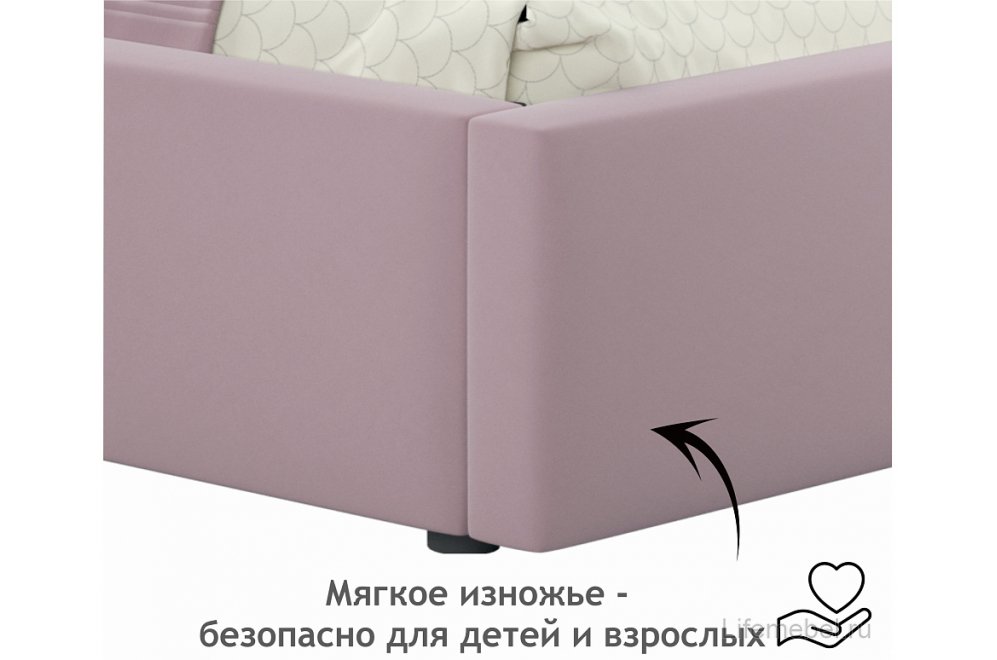 Тахта Bonna 90х200 лиловый велюр