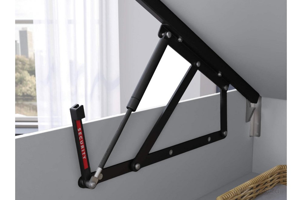 Односпальная кровать Trio 100х200 с ПМ трио / синяя