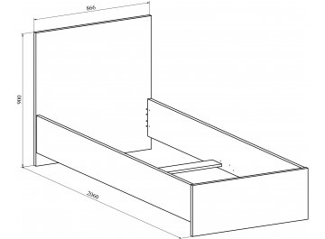 Односпальная кровать Виктория ВИ-22