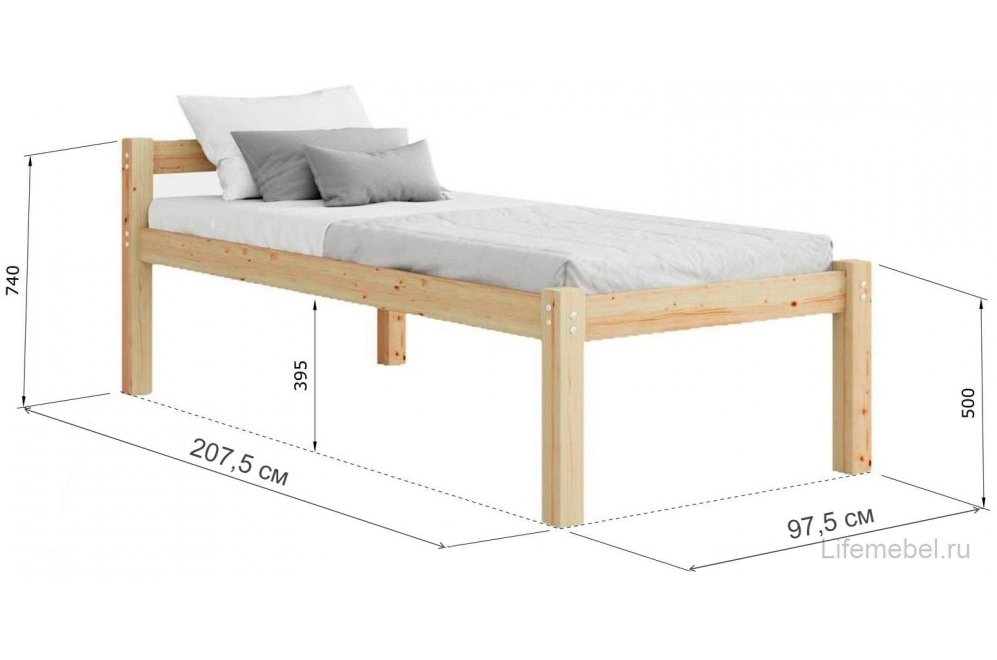 Подростковая кровать Помпея 90х200