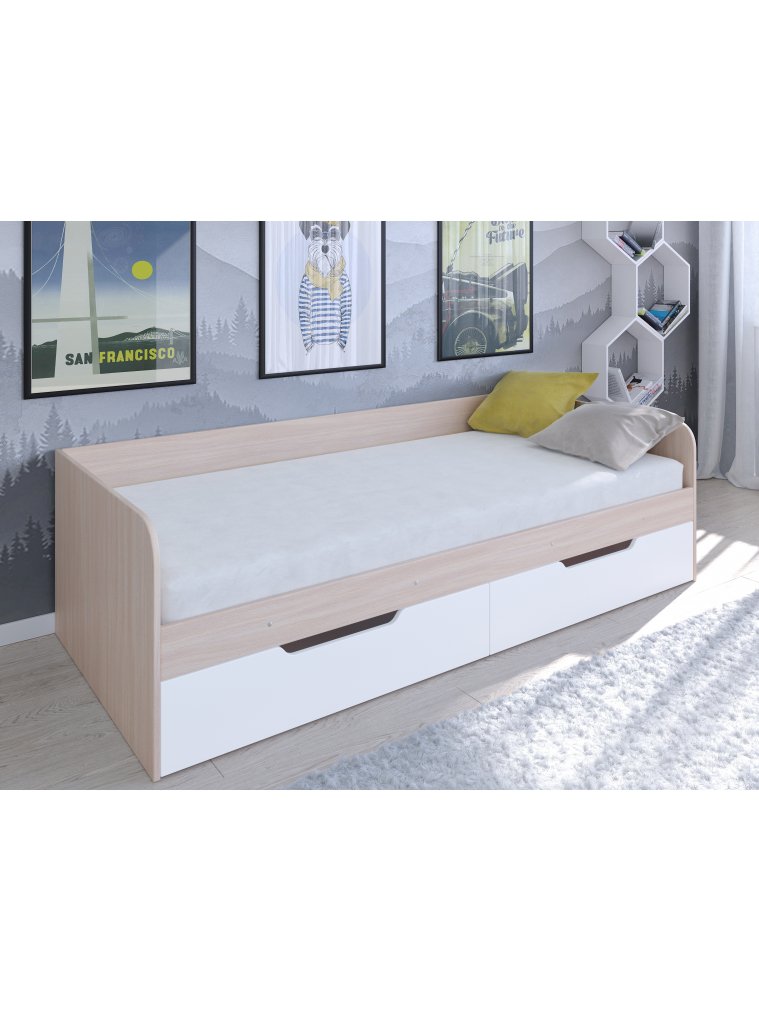 Софа Астра дуб молочный / белый