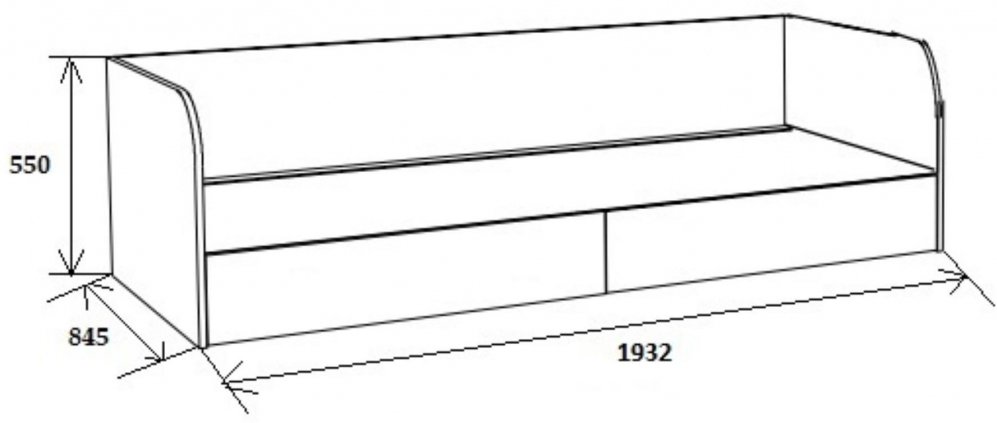 Софа Астра дуб молочный / розовый