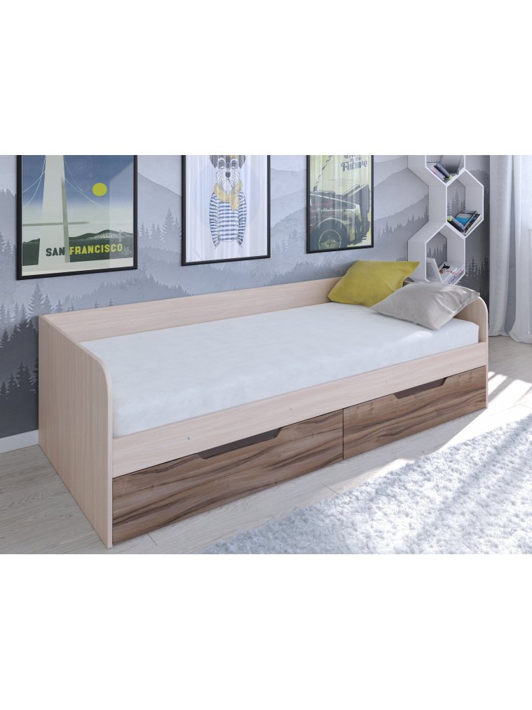 Софа Астра дуб молочный / орех