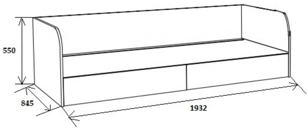Софа Астра дуб молочный / салатовый