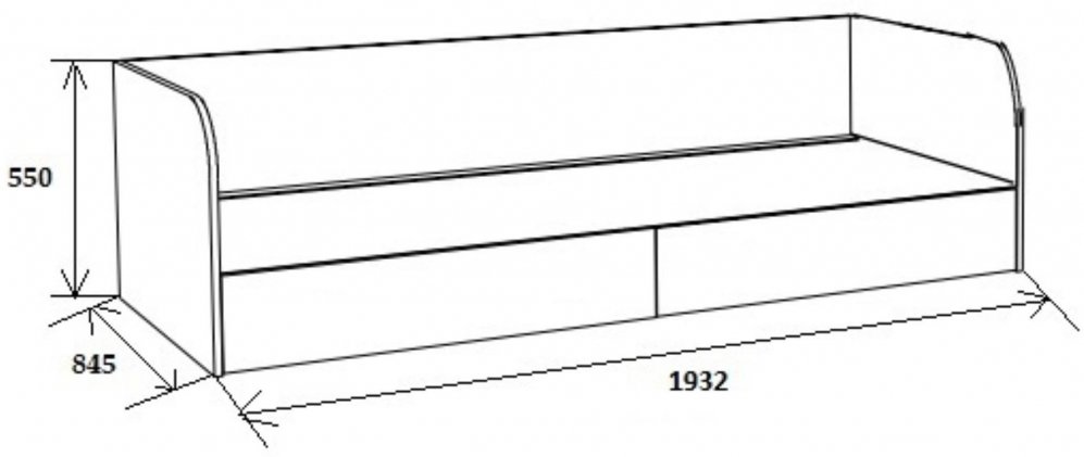 Софа Астра дуб сонома / орех