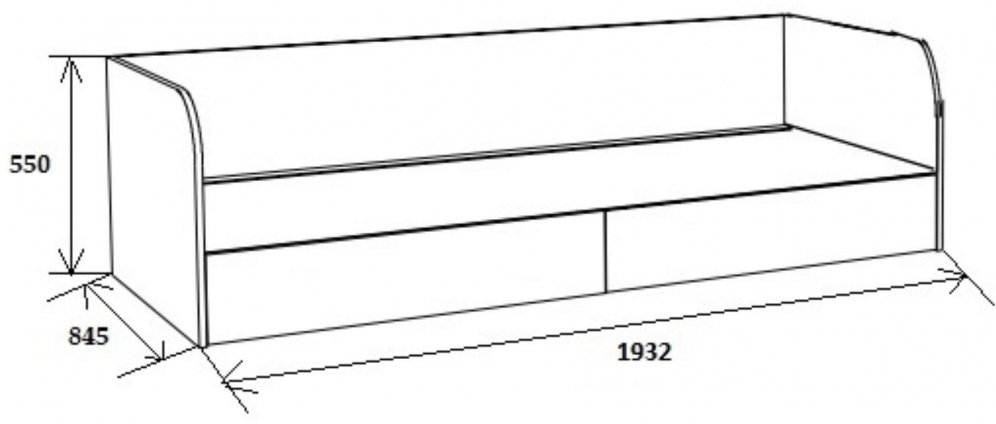 Софа Астра дуб сонома / венге