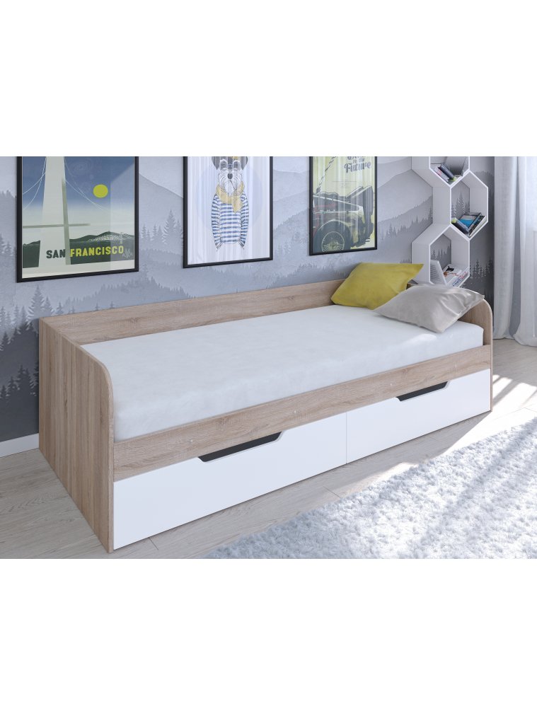 Софа Астра дуб сонома / белый