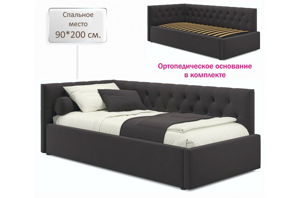 Тахта Afelia 90х200 шоколад